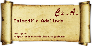 Csiszér Adelinda névjegykártya